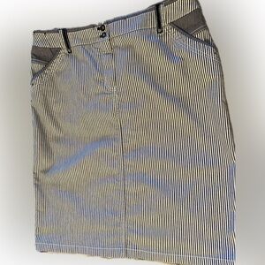 Cotton Jean style pencil skirt M